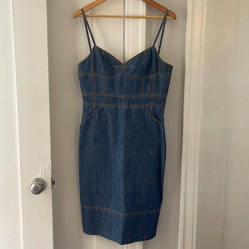 Vintage Marc Jacobs Denim Midi Dress